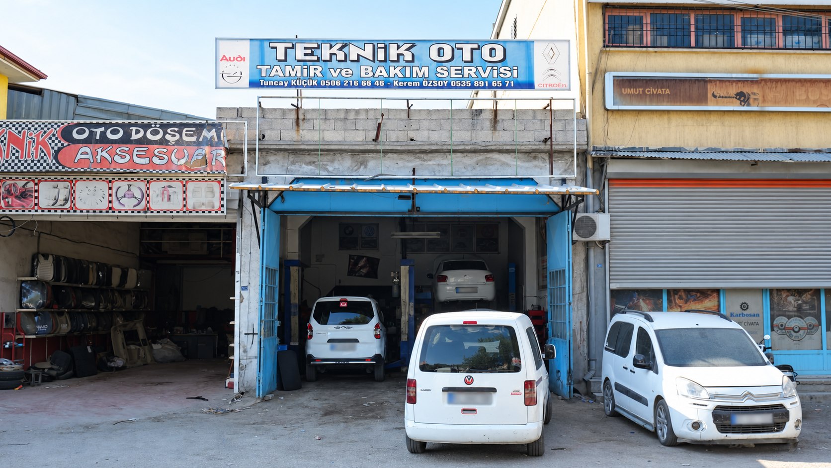 Teknik Oto Tamir Gaziantep dış cephe